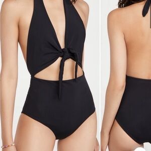 MARA HOFFMAN Maddie one piece swimsuit in black size S